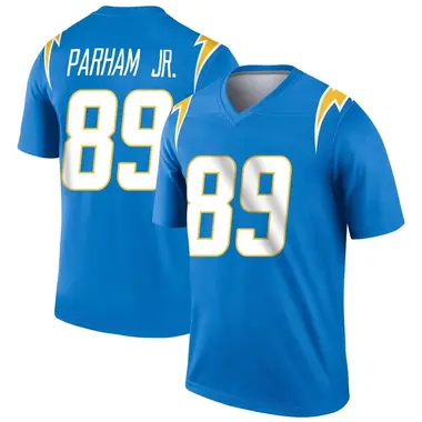 Lids Donald Parham Jr. Los Angeles Chargers Fanatics Authentic Game-Used  #89 White Jersey vs. Denver Broncos on January 8, 2023